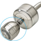 Shower head 3 setting chrome, brushed nickel